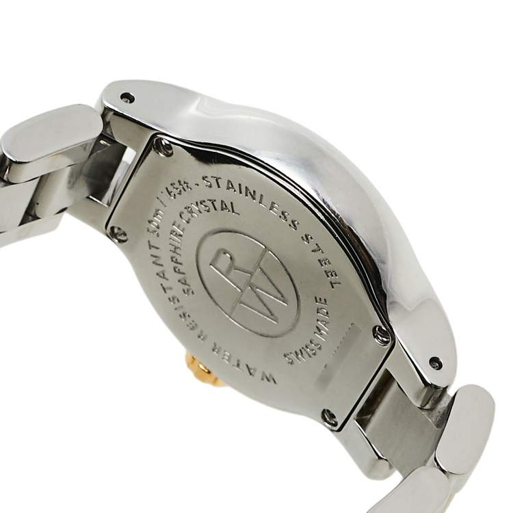 Pre Owned Raymond Weil MOP Two-Tone Stainless Steel Diamonds Noemia 5927-SPS-00995 Women's Wristwatch 27 mm