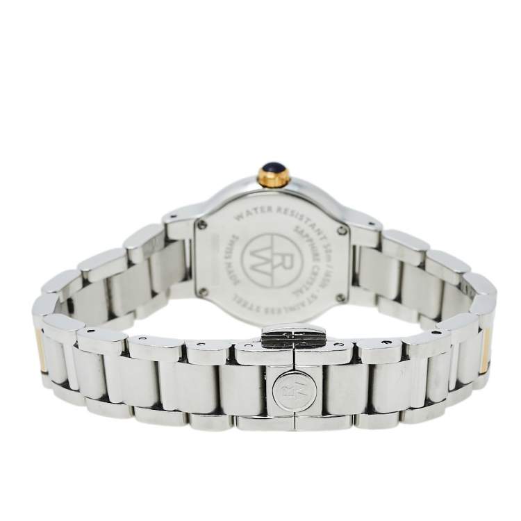 Pre Owned Raymond Weil MOP Two-Tone Stainless Steel Diamonds Noemia 5927-SPS-00995 Women's Wristwatch 27 mm