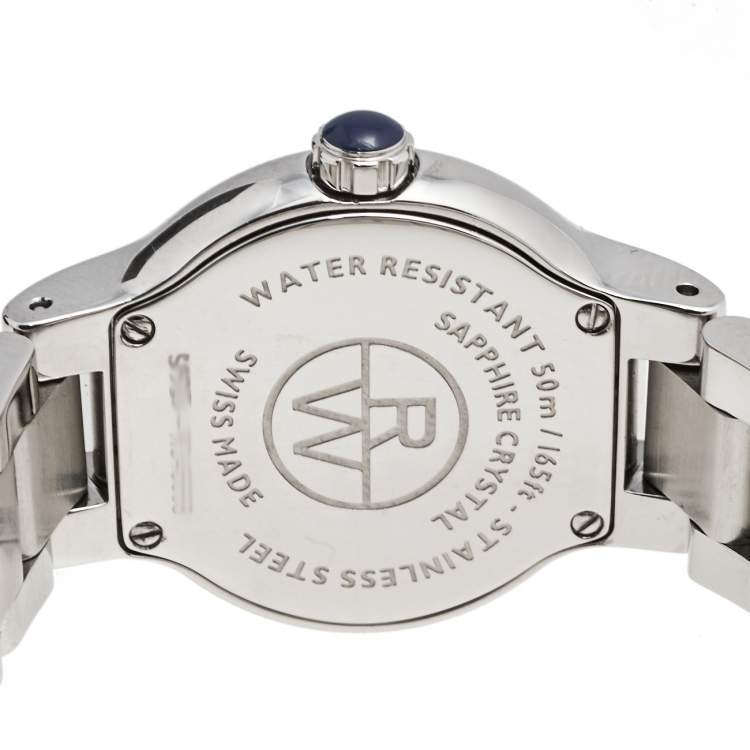 Pre Owned Raymond Weil Mother of Pearl Stainless Steel Diamond Noemia 5927 Wristwatch 27 mm