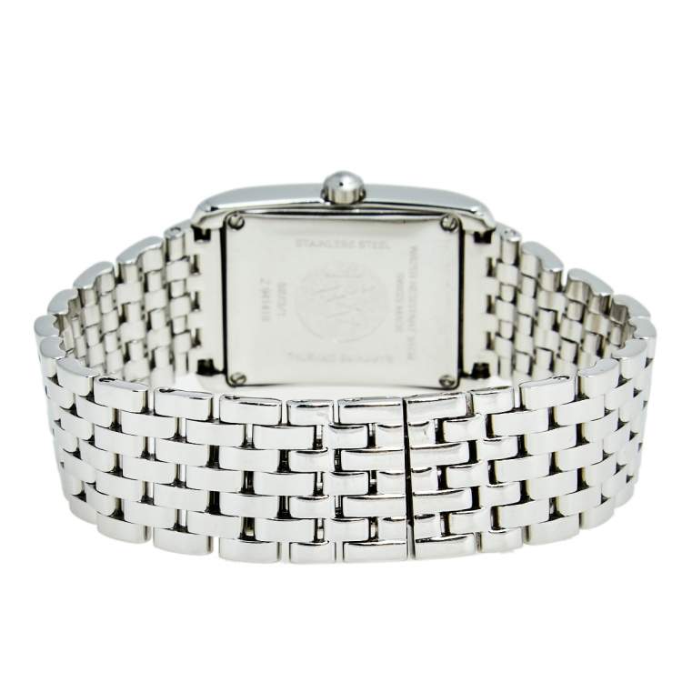 Pre Owned Raymond Weil White Stainless Steel Diamond Classic 5873/1 Women's Wristwatch 22 MM