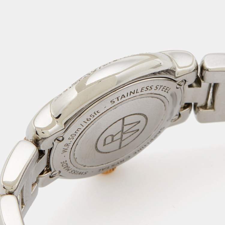 Pre Owned Raymond Weil Silver Two-Tone Stainless Steel Diamond Jasmine 5229-S5S-00659 Women's Wristwatch 29 mm