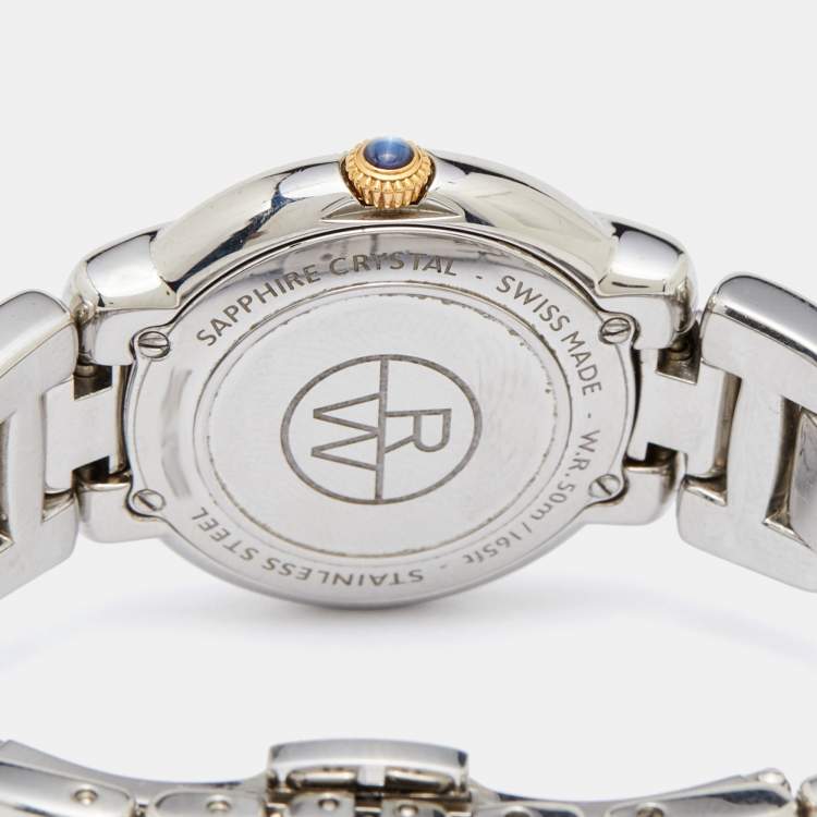 Pre Owned Raymond Weil Silver Two-Tone Stainless Steel Diamond Jasmine 5229-S5S-00659 Women's Wristwatch 29 mm