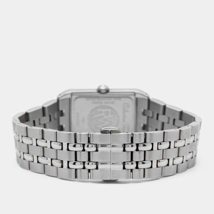Pre Owned Raymond Weil Silver Stainless Steel Tango 5381-ST-00658 Unisex Wristwatch 28 mm 