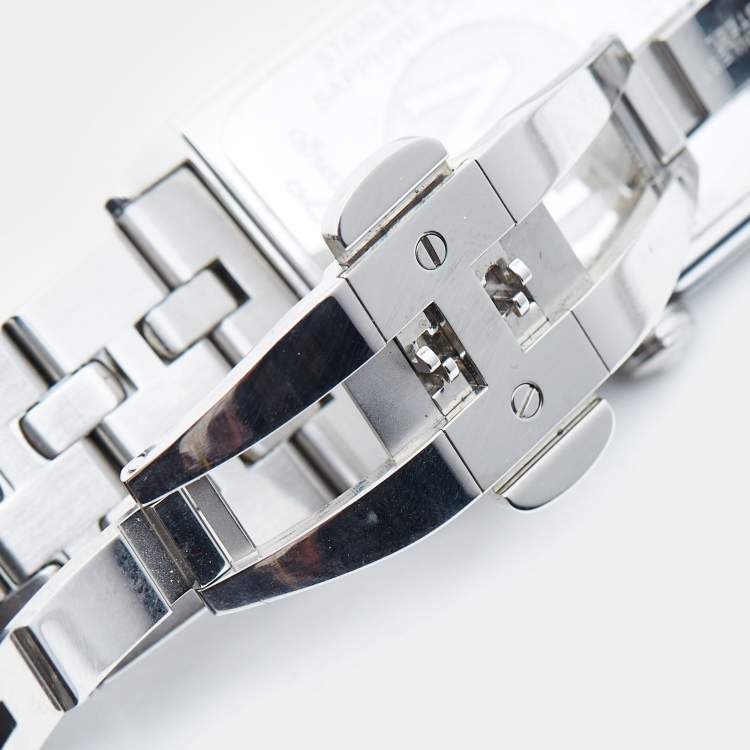 Pre Owned Raymond Weil Silver Stainless Steel Tango 5381-ST-00658 Unisex Wristwatch 28 mm 