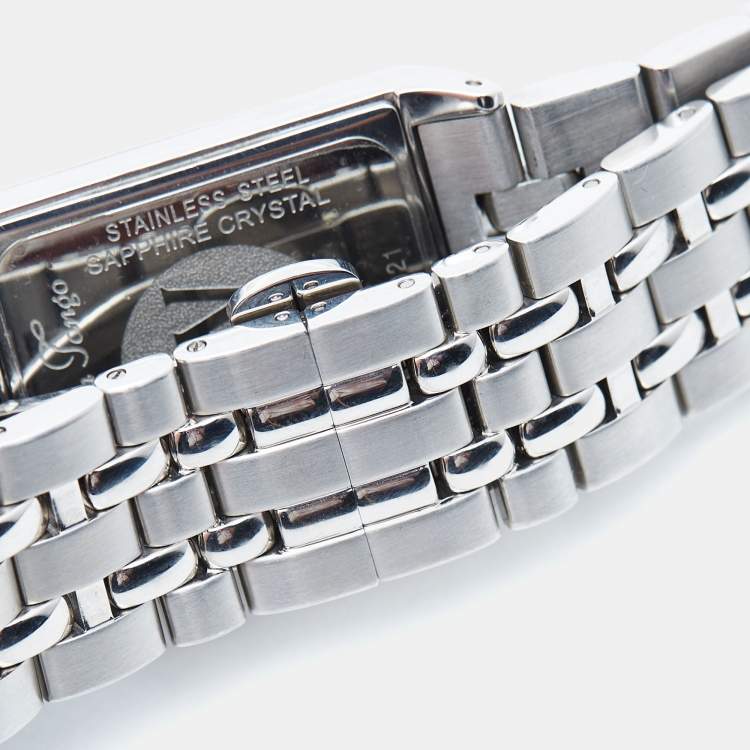 Pre Owned Raymond Weil Silver Stainless Steel Tango 5381-ST-00658 Unisex Wristwatch 28 mm 