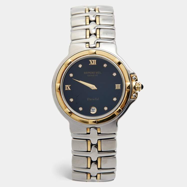 Raymond Weil Black Gold Plated Stainless Steel Parsifal 9190 Women