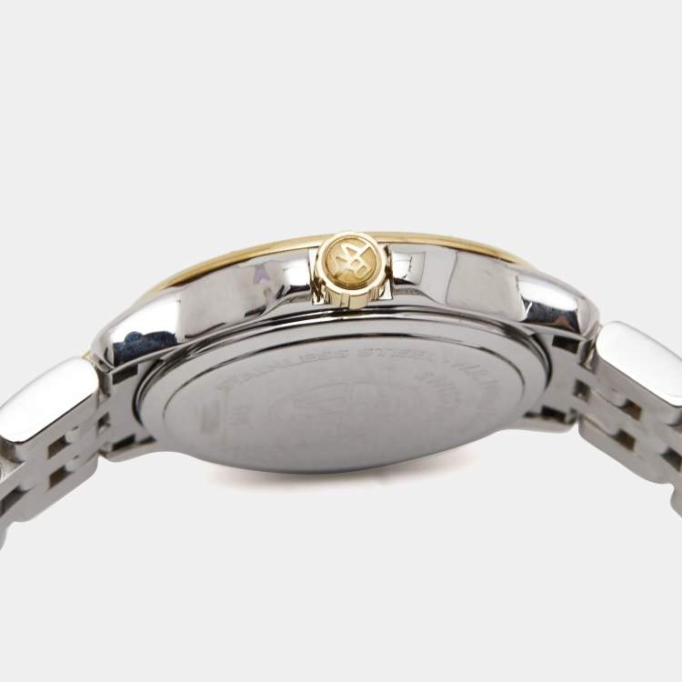 Pre Owned Raymond Weil White Two-Tone Stainless Steel Tango 5391-STP-00308 Women's Wristwatch 28 mm