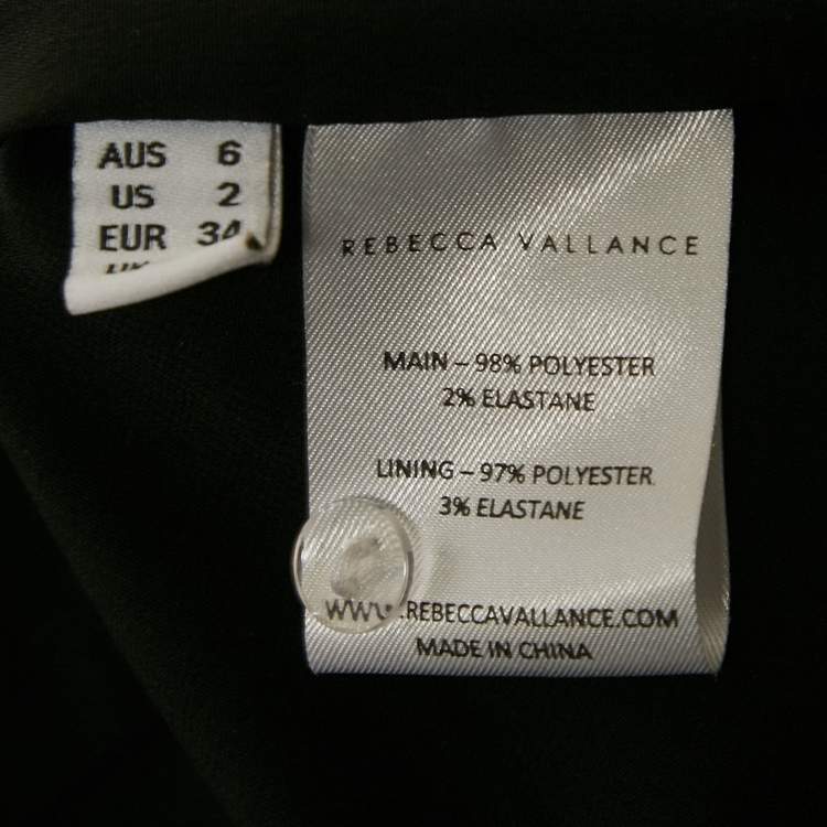 Pre Owned Rebecca Vallance Black Crepe Cut-Out Iman Midi Dress S