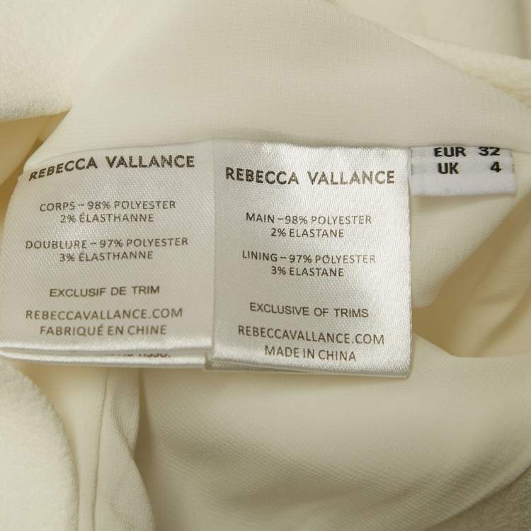 Pre Owned Rebecca Vallance White Embellished Bridal Lucilla Gown XS