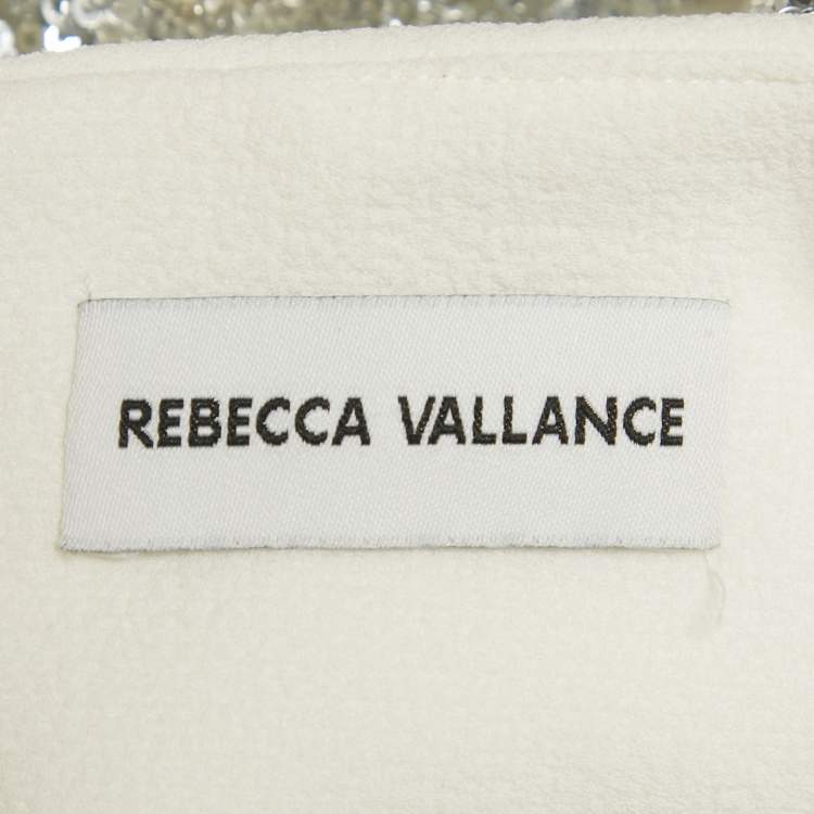 Pre Owned Rebecca Vallance White Embellished Bridal Lucilla Gown XS