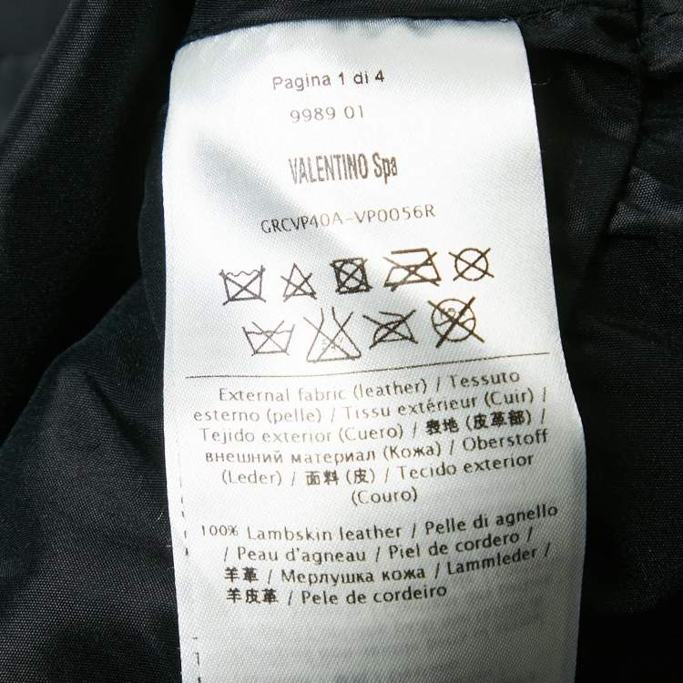 Pre Owned RED Valentino Black Leather Sleeveless Mini Dress S