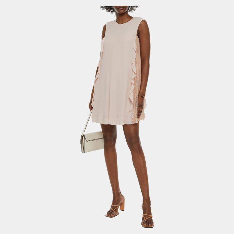 Pre Owned Redvalentino Acetate Mini Dress 42