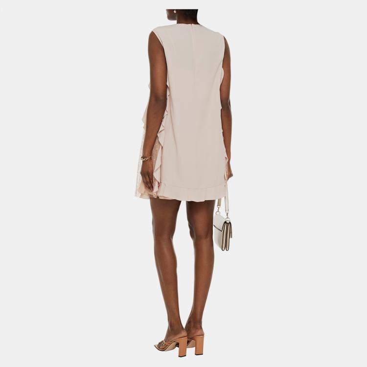 Pre Owned Redvalentino Acetate Mini Dress 42
