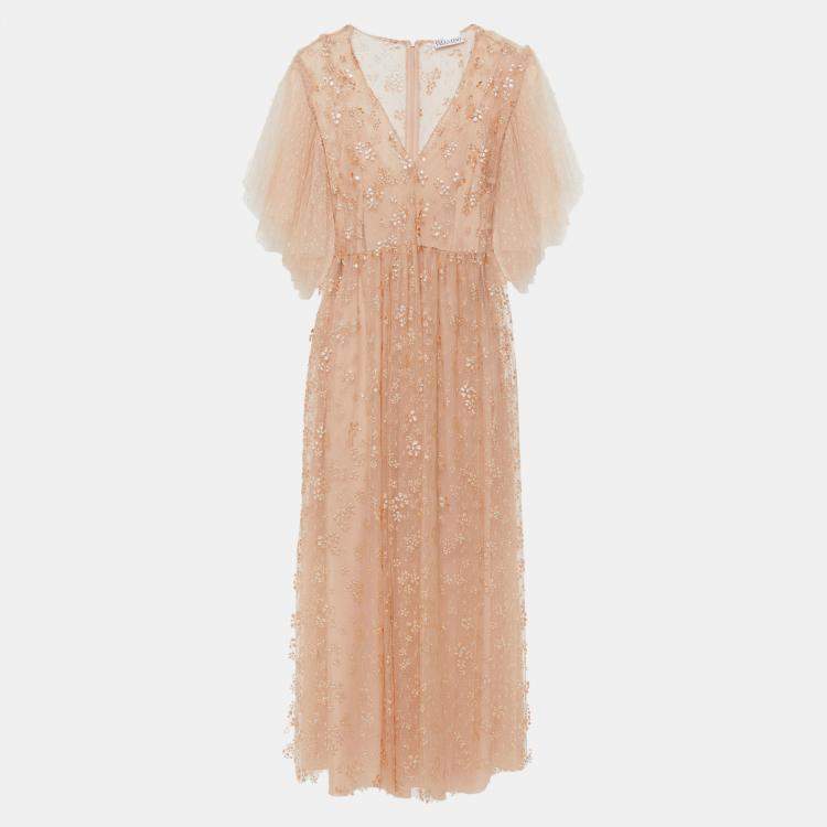 Pre Owned Redvalentino Polyamid Knee Length Dress 44
