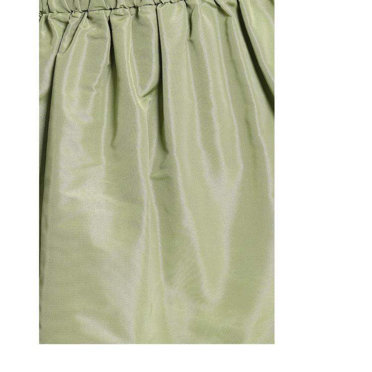 Pre Owned Red Valentino Olive Green Faille Mini Skirt S (IT 40)