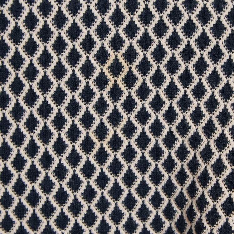 مملوكة مسبقًا RED Valentino Pink/ Navy Blue Knit Mini Dress M