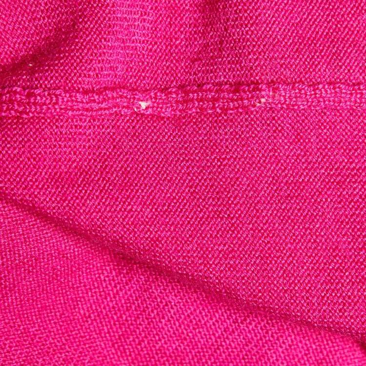 Pre Owned RED Valentino Pink Wool Knit Ruffled Sweater M