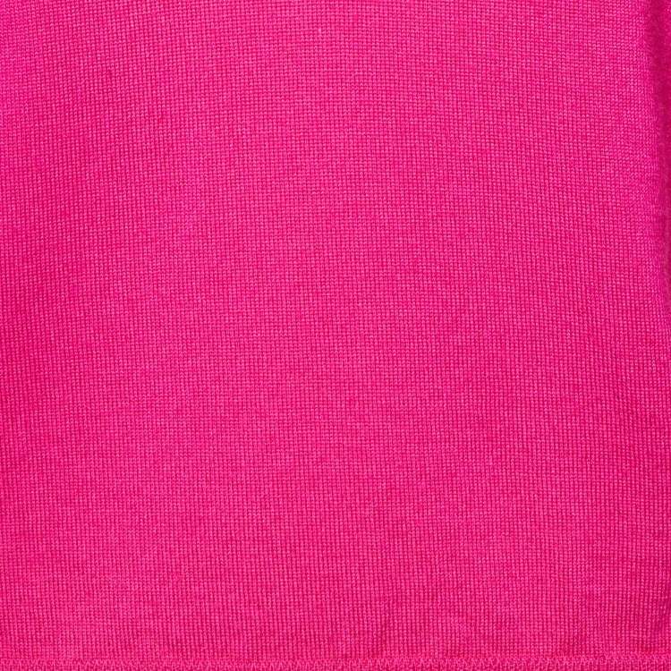 Pre Owned RED Valentino Pink Wool Knit Ruffled Sweater M