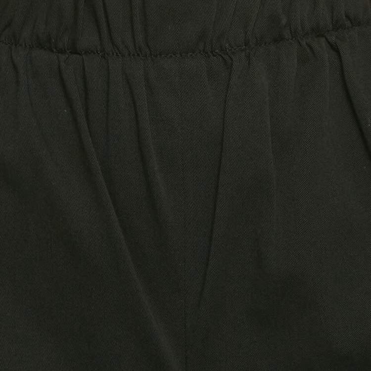 Pre Owned RED Valentino Black Cotton Tie-Up Waist Detail Shorts L
