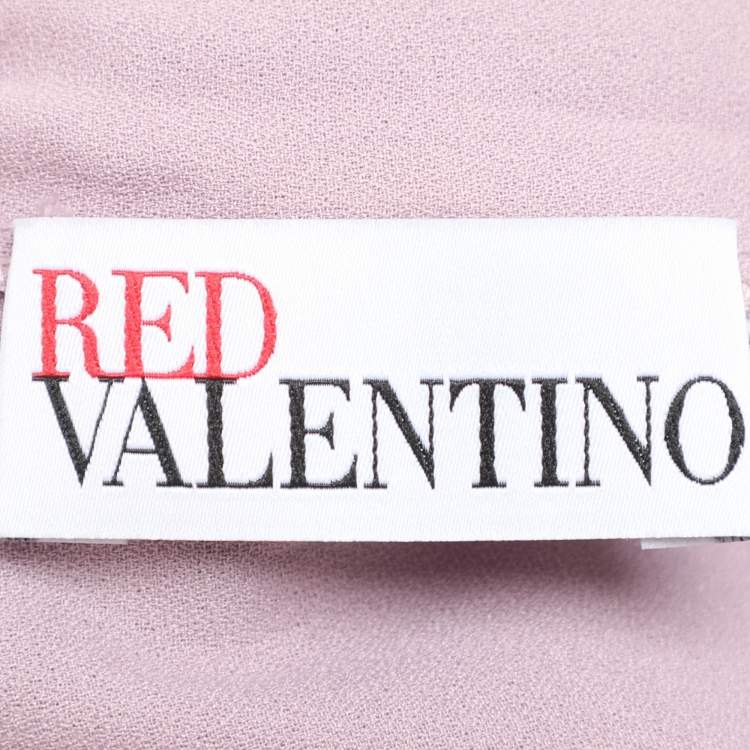 Pre Owned RED Valentino Mauve Tulle Top and Skirt Set S