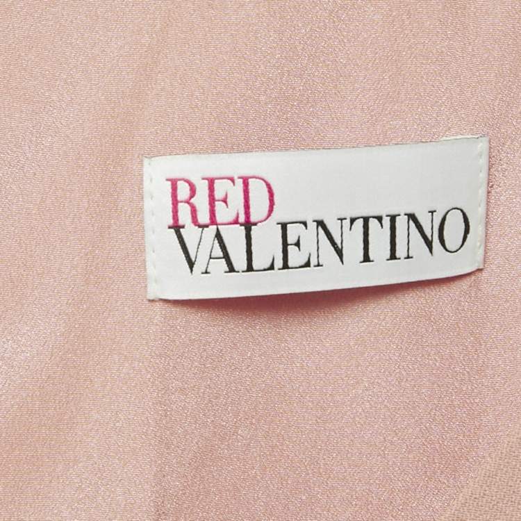 Pre Owned RED Valentino Pink Satin Mini Dress S