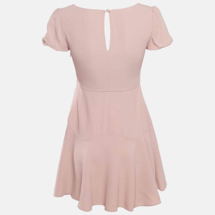 Pre Owned RED Valentino Pink Satin Mini Dress S