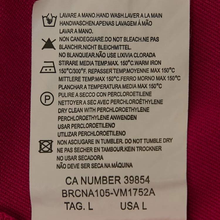 Pre Owned RED Valentino Pink Jersey Bow Detail Flounce Dress L