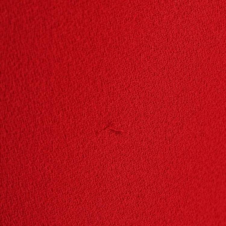 Pre Owned RED Valentino Red Crepe Bow Sleeveless Dress M