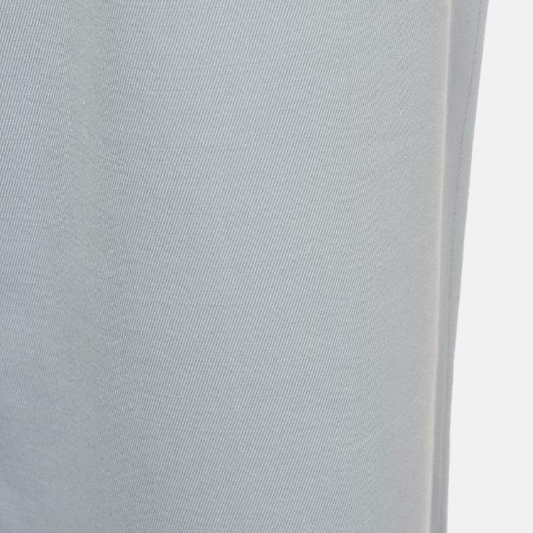 Pre Owned RED Valentino Light Blue Cotton Blend Formal Trousers M