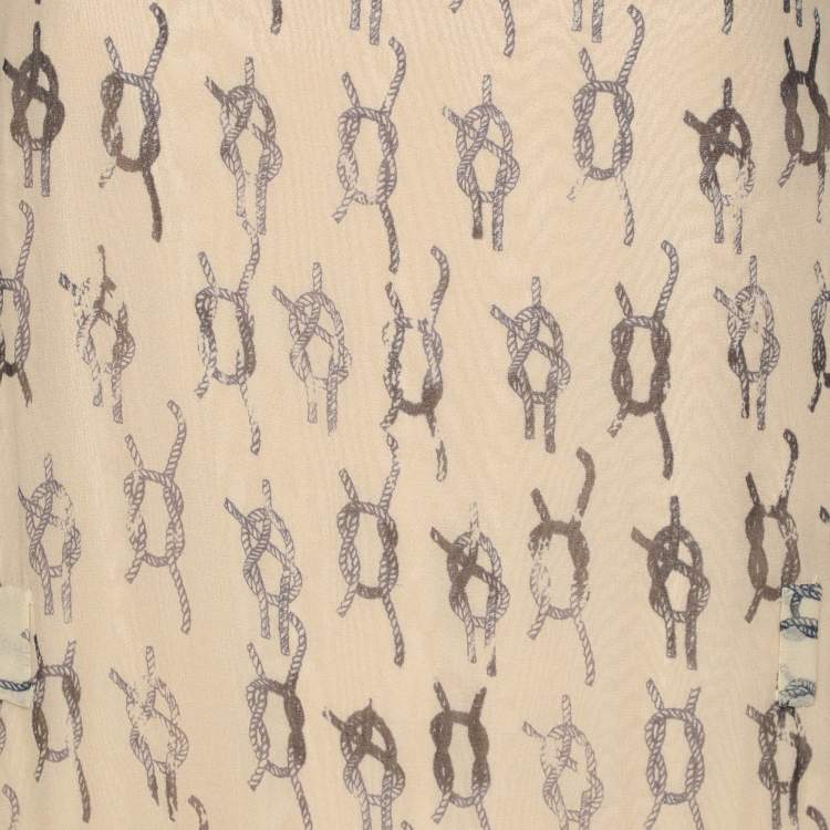 Pre Owned RED Valentino Multicolor Printed Chiffon Mini Dress S