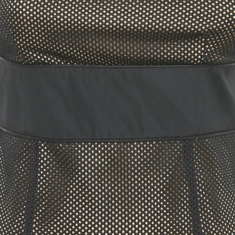 Pre Owned RED Valentino Black Mesh Sleeveless Mini Dress S