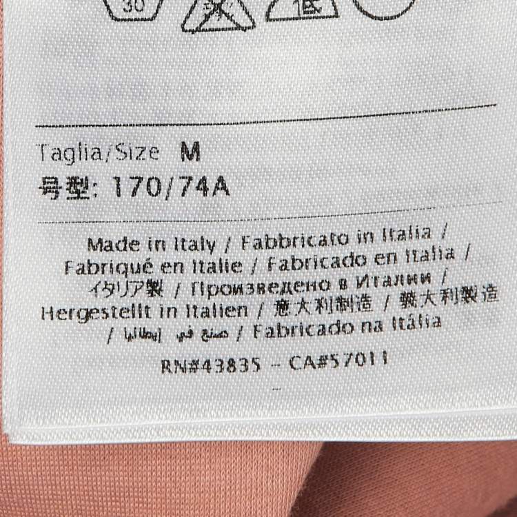 Pre Owned RED Valentino Coral Pink Jersey A-Line Mini Skirt M