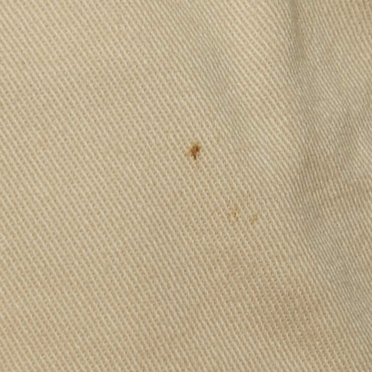 Pre Owned RED Valentino Beige Cotton Plisses Detail Sleeveless Midi Dress S