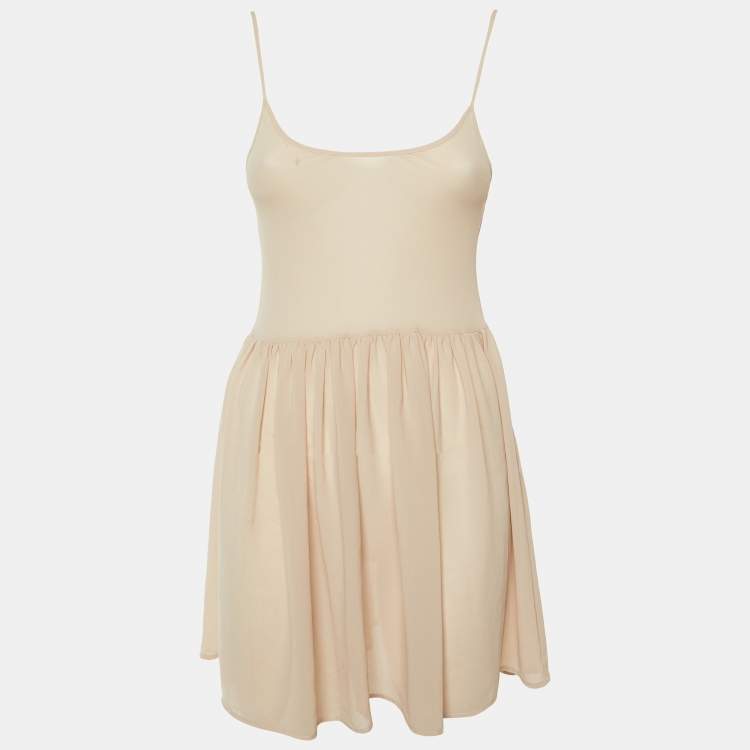 مملوكة مسبقًا فستان رد فالنتينو صغير دانتيل بيج / أسود