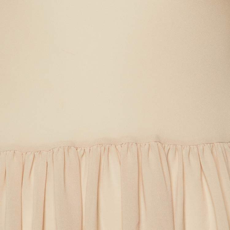 مملوكة مسبقًا فستا ن رد فالنتينو صغير دانتيل بيج / أسود