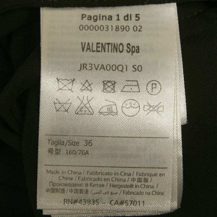 Pre Owned RED Valentino Black Tulle & Lace Mini Dress XS