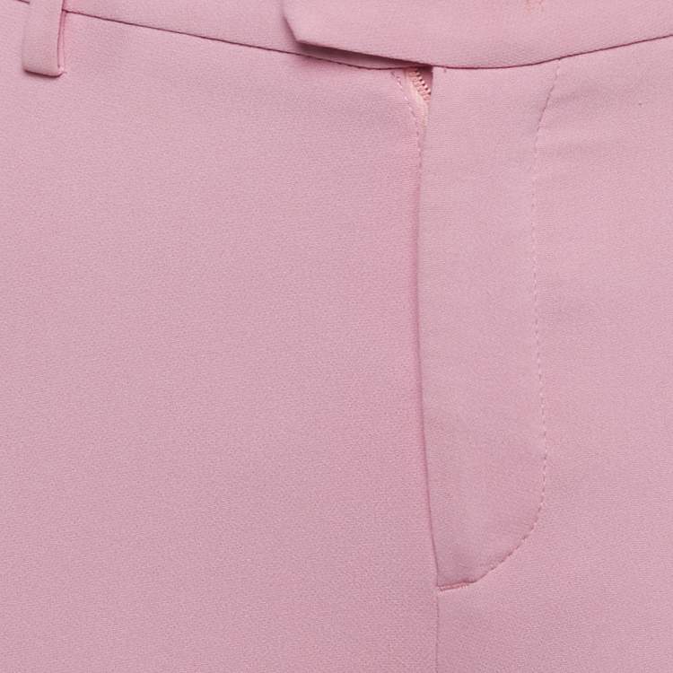Pre Owned RED Valentino Pink Crepe Regular Fit Trouser XS