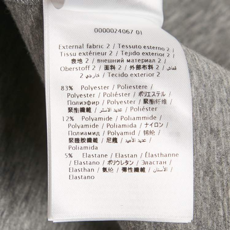 Pre Owned RED Valentino Grey Bird Embroidered Neoprene Jacket L