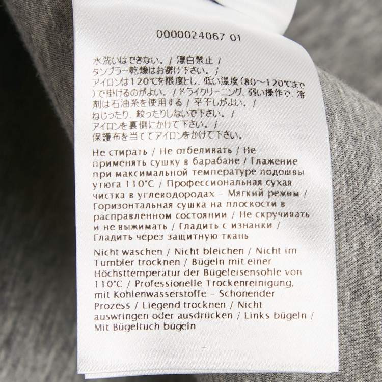 Pre Owned RED Valentino Grey Bird Embroidered Neoprene Jacket L