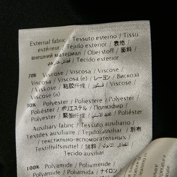 Pre Owned RED Valentino Black Wool Blend Flared Mini Dress M