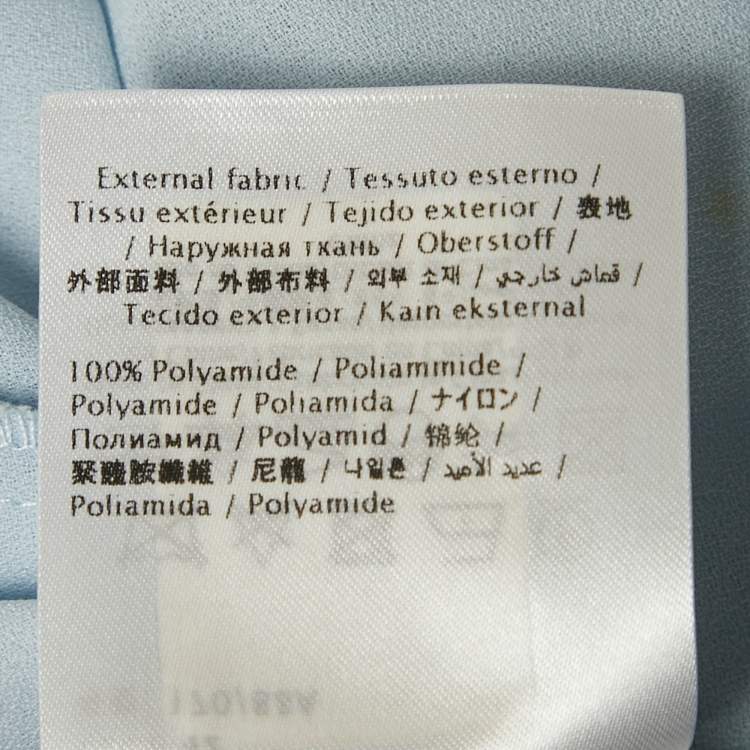 Pre Owned RED Valentino Light Blue Tulle Embellished Flared Midi Dress M