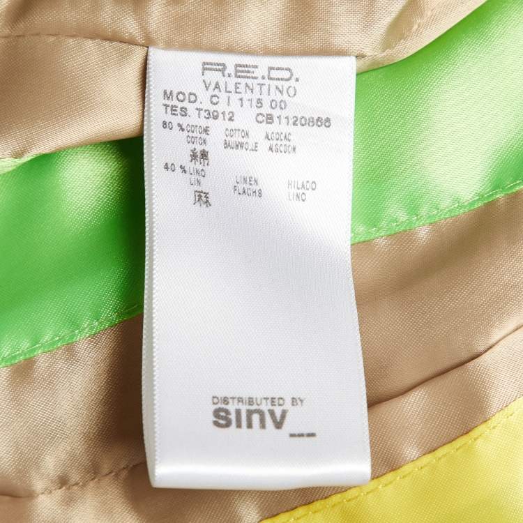 مملوكة مسبقًا RED Valentino Beige Cotton & Linen Jacket M