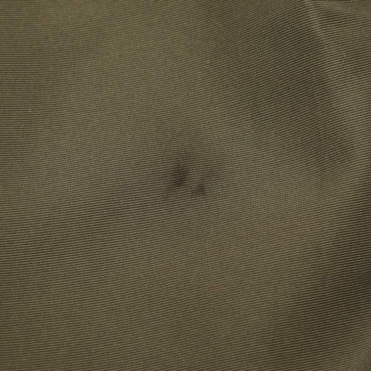 Pre Owned RED Valentino Olive Green Nylon Long Skirt S