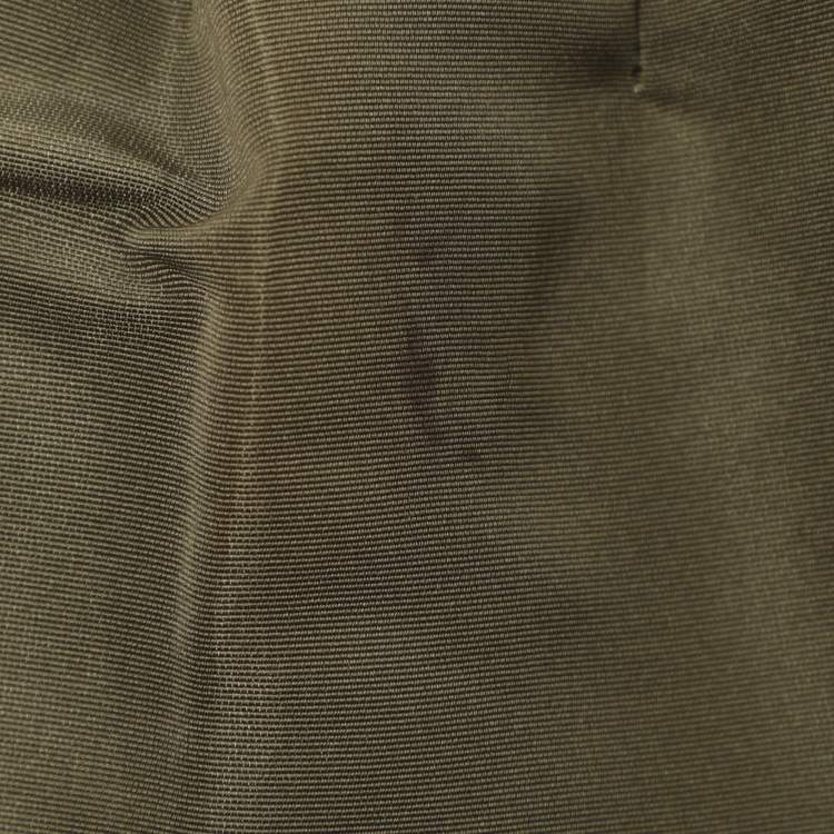 Pre Owned RED Valentino Olive Green Nylon Long Skirt S