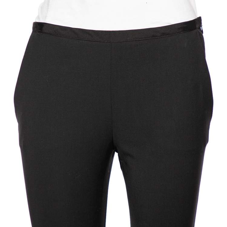 Pre Owned RED Valentino Black Wool Cropped Formal Pants S