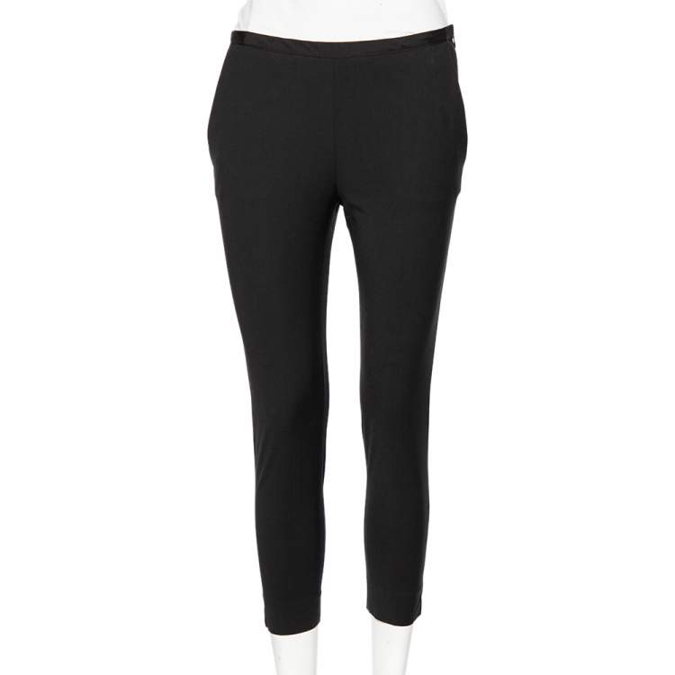 Pre Owned RED Valentino Black Wool Cropped Formal Pants S