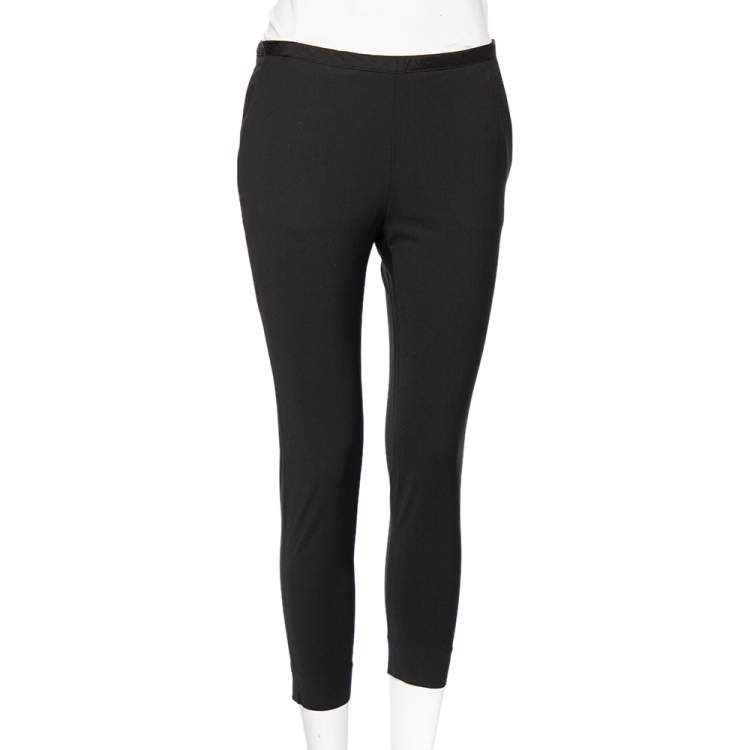 Pre Owned RED Valentino Black Wool Cropped Formal Pants S