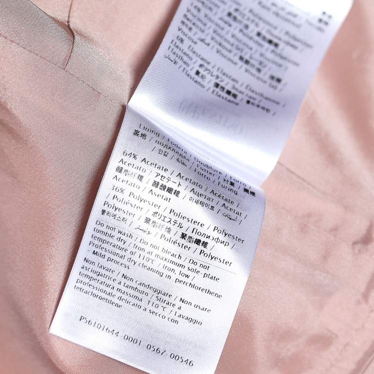 Pre Owned RED Valentino Pink Stretch Crepe Belted Mini Dress L
