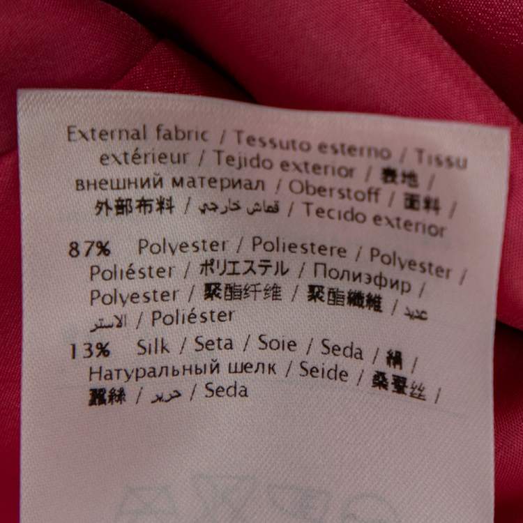 Pre Owned Red Valentino Pink Silk Lace Tie Detail Short Dress M