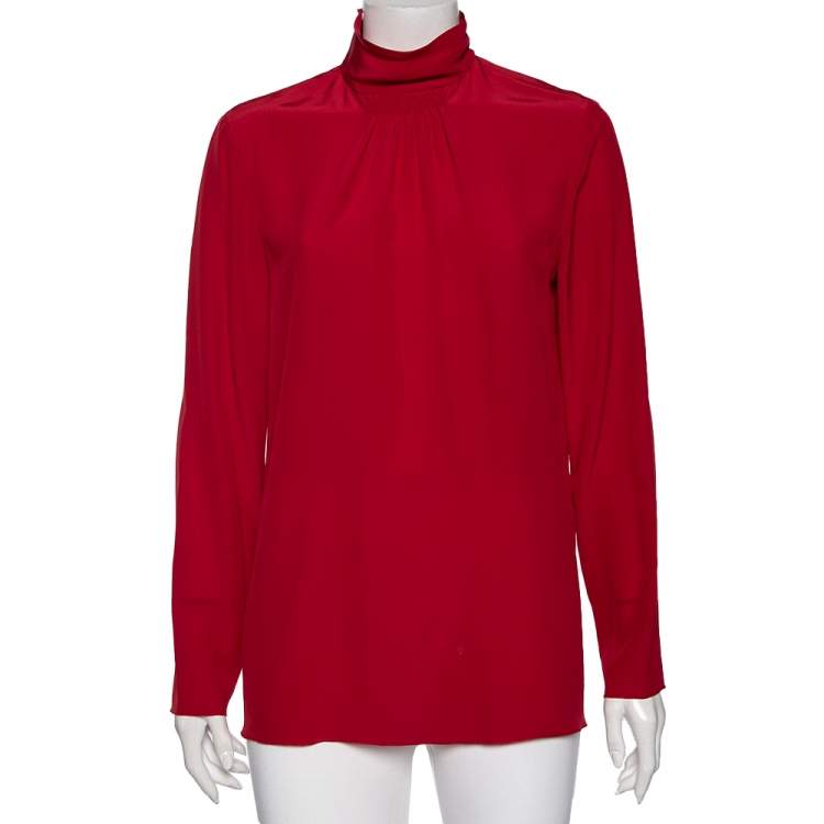 RED VALENTINO LONG shops SLEEVE TOP